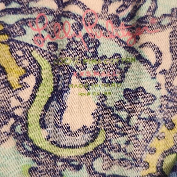 Lilly Pulitzer Catitude Christie Dress 100% Pima Cotton Size XXS - Picture 3 of 11